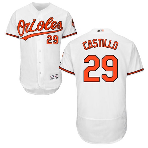 Orioles #29 Welington Castillo White Flexbase Authentic Collection Stitched MLB Jersey Orioles #29 Welington Castillo White Flexbase Authentic Collection Stitched MLB Jersey