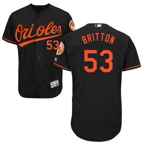 Orioles #53 Zach Britton Black Flexbase Authentic Collection Stitched MLB Jersey Orioles #53 Zach Britton Black Flexbase Authentic Collection Stitched MLB Jersey