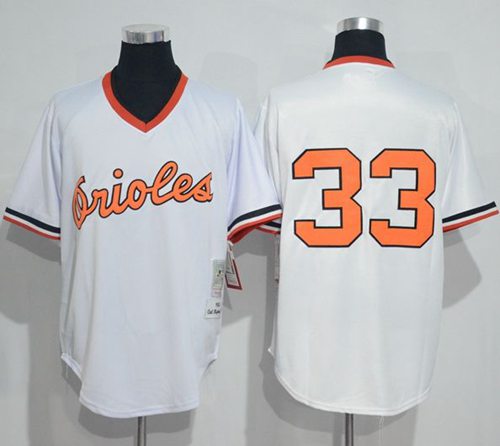 Mitchell And Ness 1985 Orioles #33 Eddie Murray White Throwback Stitched MLB Jersey Mitchell And Ness 1985 Orioles #33 Eddie Murray White Throwback Stitched MLB Jersey