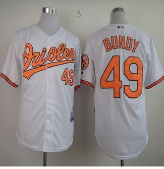 Baltimore Orioles #49 Dylan Bundy White Cool Base Stitched Baseball Jersey Baltimore Orioles #49 Dylan Bundy White Cool Base Stitched Baseball Jersey