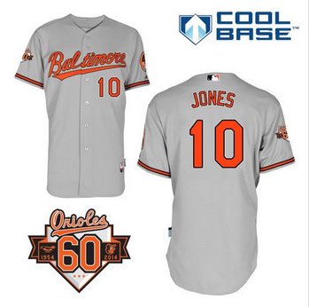 Baltimore Orioles #10 Adam Jones Grey Cool Base Stitched Baseball Jersey Baltimore Orioles #10 Adam Jones Grey Cool Base Stitched Baseball Jersey