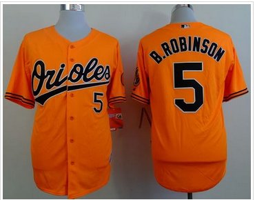 Baltimore Orioles #5 Brooks Robinson Orange Cool Base Baseball Jersey Baltimore Orioles #5 Brooks Robinson Orange Cool Base Baseball Jersey