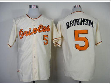 Baltimore Orioles #5 Brooks Robinson Cream Throwback Baseball Jersey(Mitchell And Ness 1970) Baltimore Orioles #5 Brooks Robinson Cream Throwback Baseball Jersey(Mitchell And Ness 1970)