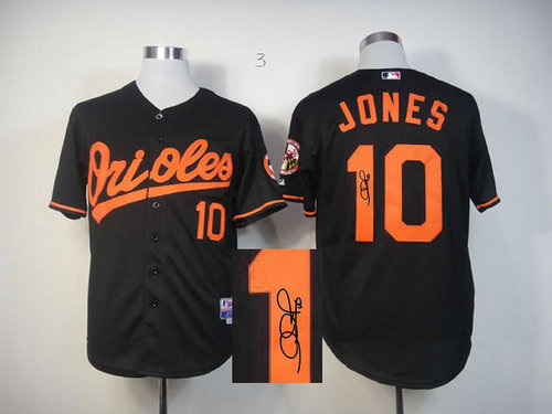 Baltimore Orioles #10 Adam Jones Black MLB Jerseys(Signed) Baltimore Orioles #10 Adam Jones Black MLB Jerseys(Signed)