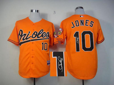 mlb jerseys Baltimore Orioles #10 jones Orange Signed Jersey mlb jerseys Baltimore Orioles #10 jones Orange Signed Jersey