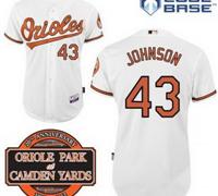 Baltimore Orioles 43# Jim Johnson White Cool Base MLB Jersey W 20th Anniversary Patch Baltimore Orioles 43# Jim Johnson White Cool Base MLB Jersey W 20th Anniversary Patch