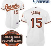 Baltimore Orioles 15# Craig Tatum White Cool Base MLB Jersey W 20th Anniversary Patch Baltimore Orioles 15# Craig Tatum White Cool Base MLB Jersey W 20th Anniversary Patch