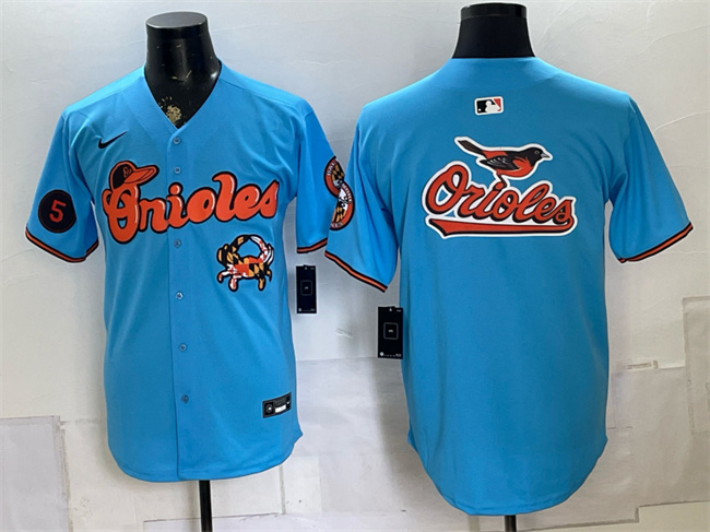 Men's Baltimore Orioles Team Big Logo Blue With Patch Vapor Premier Limited Stitched Baseball Jerseys Men's Baltimore Orioles Team Big Logo Blue With Patch Vapor Premier Limited Stitched Baseball Jerseys