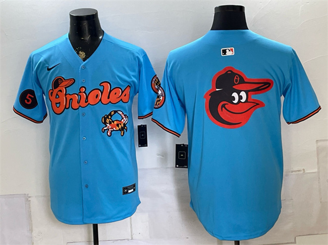 Men's Baltimore Orioles Team Big Logo Blue With Patch Vapor Premier Limited Stitched Baseball Jersey Men's Baltimore Orioles Team Big Logo Blue With Patch Vapor Premier Limited Stitched Baseball Jersey