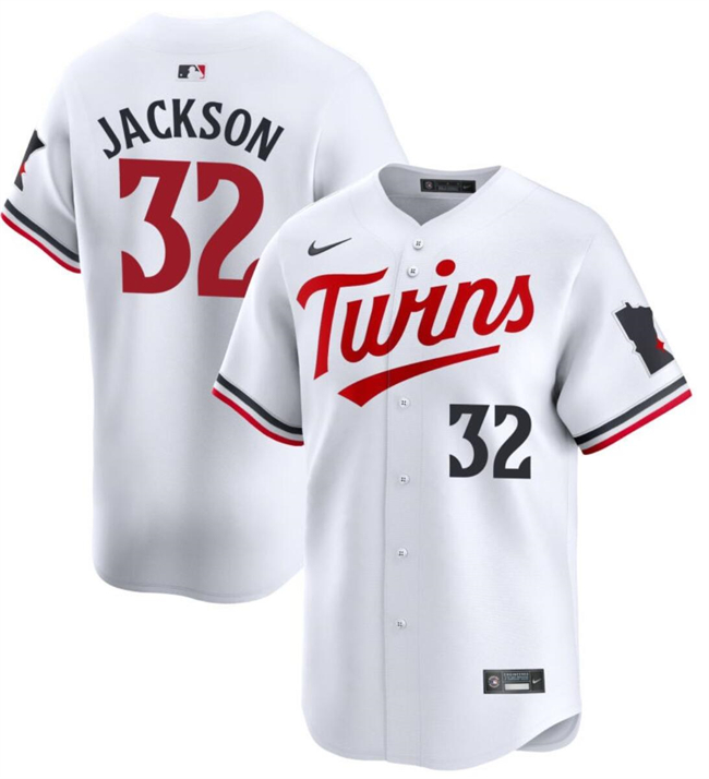 Men's Minnesota Twins #32 Jay Jackson White 2024 Home Limited Cool Base Stitched Baseball Jersey Men's Minnesota Twins #32 Jay Jackson White 2024 Home Limited Cool Base Stitched Baseball Jersey