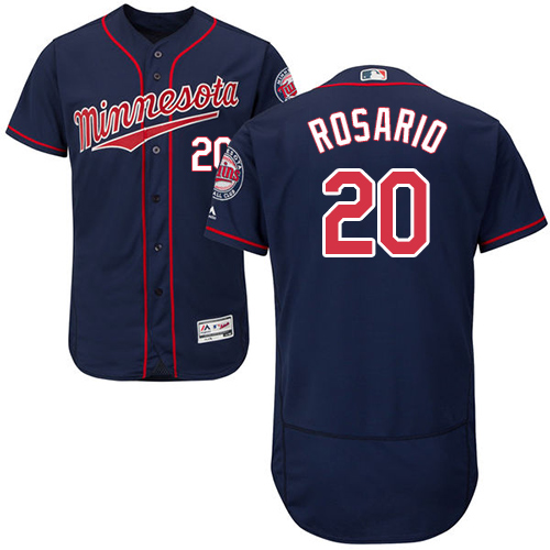 Twins #20 Eddie Rosario Navy Blue Flexbase Authentic Collection Stitched Baseball Jersey Twins #20 Eddie Rosario Navy Blue Flexbase Authentic Collection Stitched Baseball Jersey