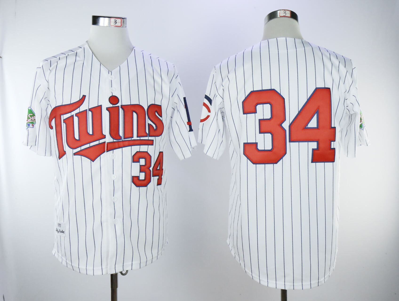 Twins #34 Kirby Puckett Cream Strip Cool Base Stitched MLB Jersey Twins #34 Kirby Puckett Cream Strip Cool Base Stitched MLB Jersey