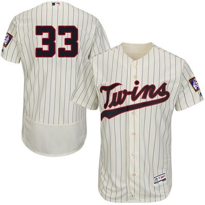 Twins #33 Justin Morneau Cream Strip Flexbase Authentic Collection Stitched MLB Jersey Twins #33 Justin Morneau Cream Strip Flexbase Authentic Collection Stitched MLB Jersey