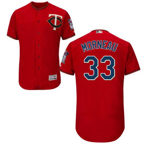 Twins #33 Justin Morneau Red Flexbase Authentic Collection Stitched MLB Jersey Twins #33 Justin Morneau Red Flexbase Authentic Collection Stitched MLB Jersey