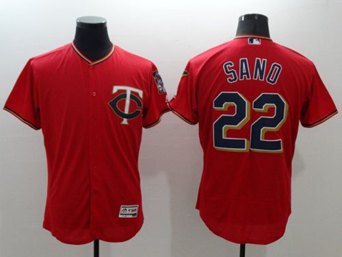 Twins #22 Miguel Sano Red Flexbase Authentic Collection Stitched MLB Jersey Twins #22 Miguel Sano Red Flexbase Authentic Collection Stitched MLB Jersey