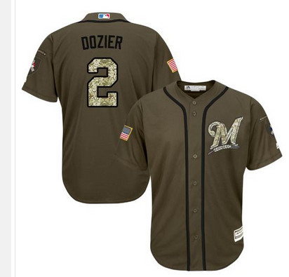 Twins #2 Brian Dozier Green Salute to Service Stitched MLB Jersey Twins #2 Brian Dozier Green Salute to Service Stitched MLB Jersey