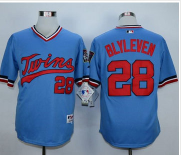Minnesota Twins #28 Bert Blyleven Light Blue 1984 Turn Back The Clock Stitched MLB Jersey Minnesota Twins #28 Bert Blyleven Light Blue 1984 Turn Back The Clock Stitched MLB Jersey