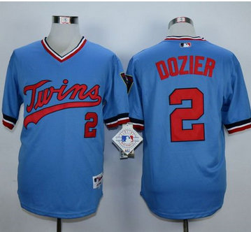 Minnesota Twins #2 Brian Dozier Light Blue 1984 Turn Back The Clock Stitched MLB Jersey Minnesota Twins #2 Brian Dozier Light Blue 1984 Turn Back The Clock Stitched MLB Jersey