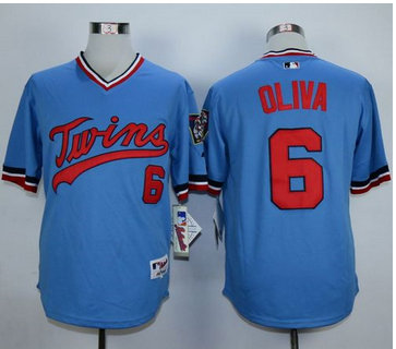 Minnesota Twins #6 Tony Oliva Light Blue 1984 Turn Back The Clock Stitched MLB Jersey Minnesota Twins #6 Tony Oliva Light Blue 1984 Turn Back The Clock Stitched MLB Jersey