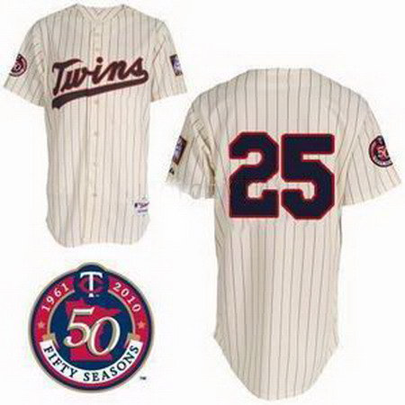 minnesota twins jerseys 25 thome cream 50TH Patch minnesota twins jerseys 25 thome cream 50TH Patch