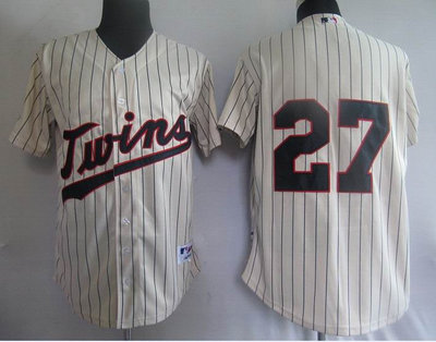 MLB Jerseys Minnesota Twins 27# cream MLB Jerseys Minnesota Twins 27# cream