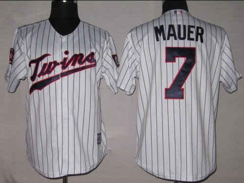 MLB Jerseys Minnesota Twins 7# Mauer white【50th MLB Jerseys Minnesota Twins 7# Mauer white【50th
