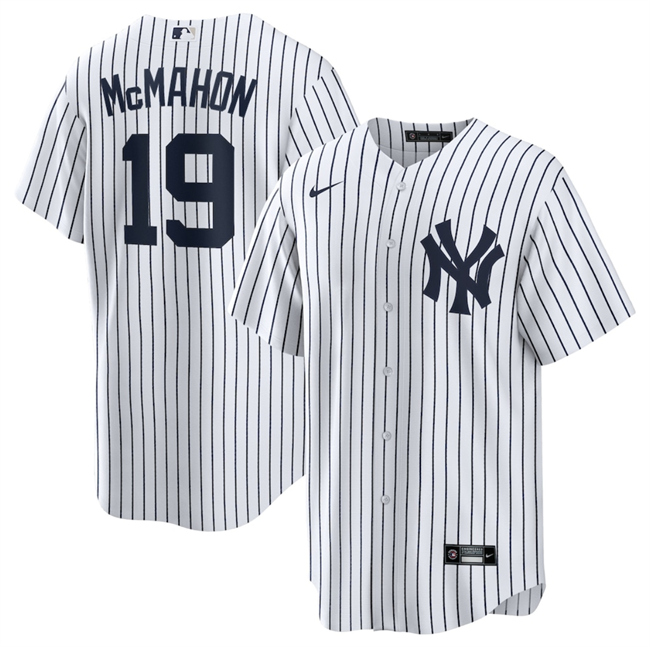 Men's New York Yankees #19 Ryan McMahon White 2025 Cool Base Stitched Baseball Jersey Men's New York Yankees #19 Ryan McMahon White 2025 Cool Base Stitched Baseball Jersey
