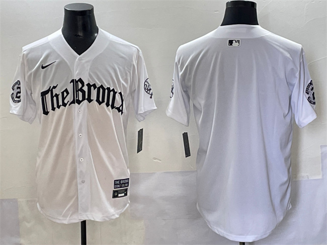 Men's New York Yankees Blank White 'Gothic Legacy Edition' Vapor Premier Limited Stitched Baseball Jersey Men's New York Yankees Blank White 'Gothic Legacy Edition' Vapor Premier Limited Stitched Baseball Jersey
