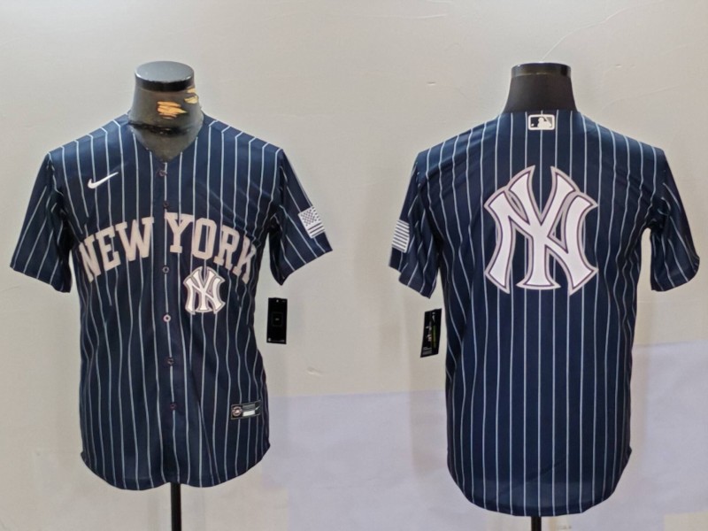 Men's New York Yankees Navy Team Big Logo Cool Base Stitched Baseball Jersey 010 Men's New York Yankees Navy Team Big Logo Cool Base Stitched Baseball Jersey 010