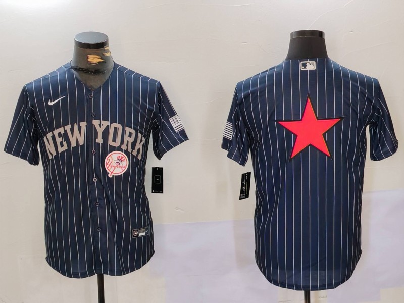 Men's New York Yankees Navy Team Big Logo Cool Base Stitched Baseball Jersey 002 Men's New York Yankees Navy Team Big Logo Cool Base Stitched Baseball Jersey 002