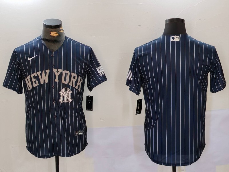 Men's New York Yankees Navy Team blank Cool Base Stitched Baseball Jersey Men's New York Yankees Navy Team blank Cool Base Stitched Baseball Jersey