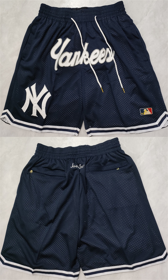 Men's New Yok Yankees Navy Shorts (Run Small) Men's New Yok Yankees Navy Shorts (Run Small)