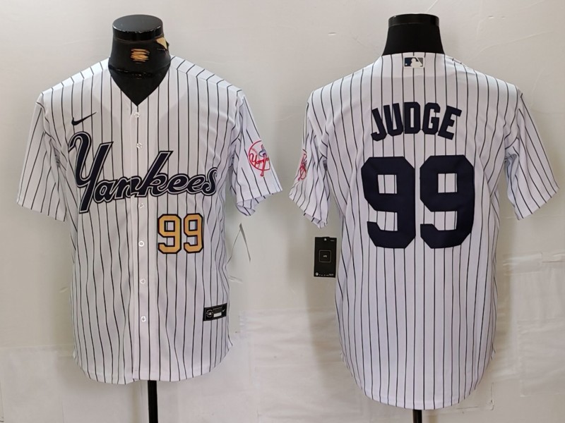 Men's New York Yankees #99 Aaron Judge White Cool Base Stitched Baseball Jersey 3 Men's New York Yankees #99 Aaron Judge White Cool Base Stitched Baseball Jersey 3