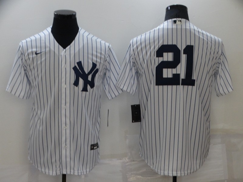 Men's New York Yankees #21 Paul O'Neill White Cool Base Stitched Baseball Jersey Men's New York Yankees #21 Paul O'Neill White Cool Base Stitched Baseball Jersey