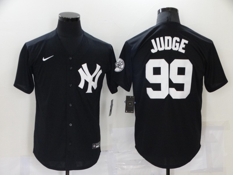 Men's New York Yankees #99 Aaron Judge Black Stitched MLB Nike Cool Base Throwback Jersey Men's New York Yankees #99 Aaron Judge Black Stitched MLB Nike Cool Base Throwback Jersey