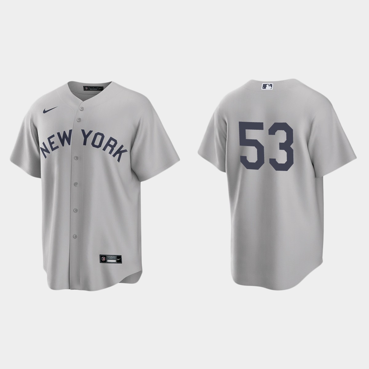 New York Yankees #53 Zack Britton Men's Nike Gray 2021 Field of Dreams Game MLB Jersey New York Yankees #53 Zack Britton Men's Nike Gray 2021 Field of Dreams Game MLB Jersey