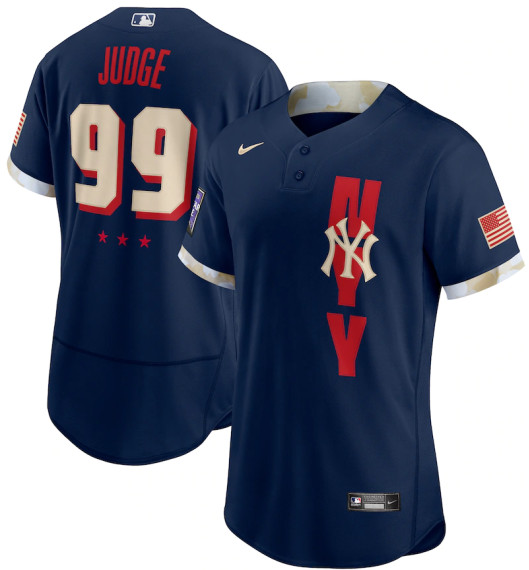 Men's New York Yankees Aaron Judge Nike Navy 2021 MLB All-Star Game Authentic Player Jersey Men's New York Yankees Aaron Judge Nike Navy 2021 MLB All-Star Game Authentic Player Jersey
