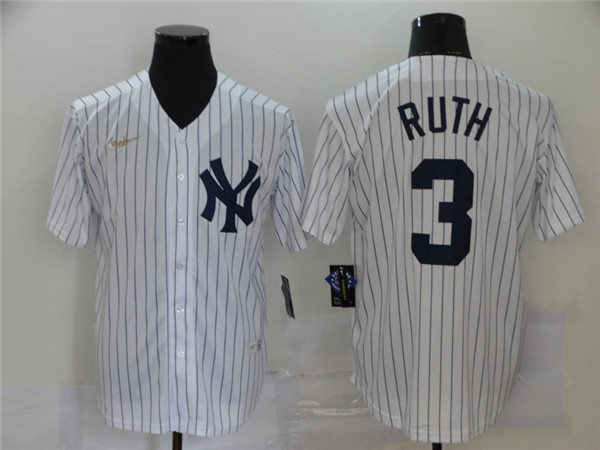 Yankees 3 Babe Ruth White Nike Cool Base Jersey Yankees 3 Babe Ruth White Nike Cool Base Jersey