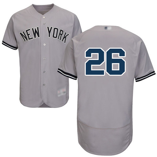 Yankees #26 DJ LeMahieu Grey Flexbase Authentic Collection Stitched Baseball Jersey Yankees #26 DJ LeMahieu Grey Flexbase Authentic Collection Stitched Baseball Jersey