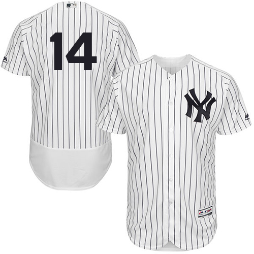 Yankees #14 Neil Walker White Strip Flexbase Authentic Collection Stitched MLB Jersey Yankees #14 Neil Walker White Strip Flexbase Authentic Collection Stitched MLB Jersey