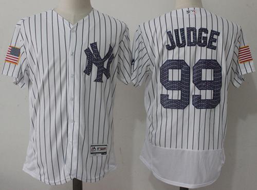 Yankees #99 Aaron Judge White Strip Fashion Stars & Stripes Flexbase Authentic Stitched MLB Jersey Yankees #99 Aaron Judge White Strip Fashion Stars & Stripes Flexbase Authentic Stitched MLB Jersey