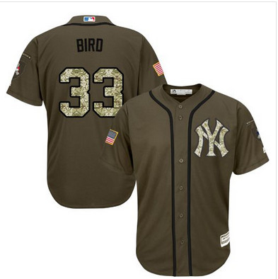 Yankees #33 Greg Bird Green Salute to Service Stitched MLB Jersey Yankees #33 Greg Bird Green Salute to Service Stitched MLB Jersey