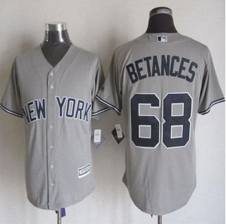 New York Yankees #68 Dellin Betances Grey New Cool Base Stitched Baseball Jersey New York Yankees #68 Dellin Betances Grey New Cool Base Stitched Baseball Jersey