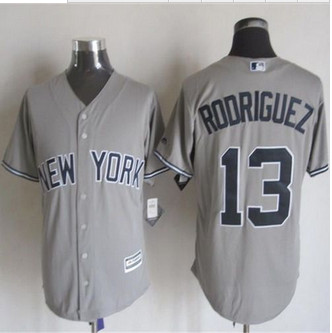 New York Yankees #13 Alex Rodriguez Grey New Cool Base Stitched Baseball Jersey New York Yankees #13 Alex Rodriguez Grey New Cool Base Stitched Baseball Jersey