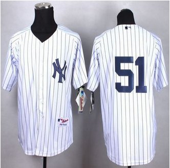 New York Yankees #51 Bernie Williams White Cool Base Stitched Baseball Jersey New York Yankees #51 Bernie Williams White Cool Base Stitched Baseball Jersey
