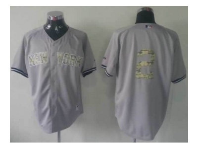 mlb jerseys new york yankees #2 jeter grey(number camo) mlb jerseys new york yankees #2 jeter grey(number camo)