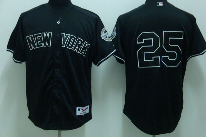 MLB Jersey New York Yankees #25 Teixiea black Jersey MLB Jersey New York Yankees #25 Teixiea black Jersey
