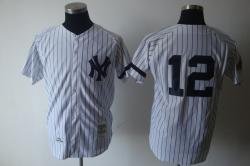 New York Yankees #12 White Jerseys New York Yankees #12 White Jerseys