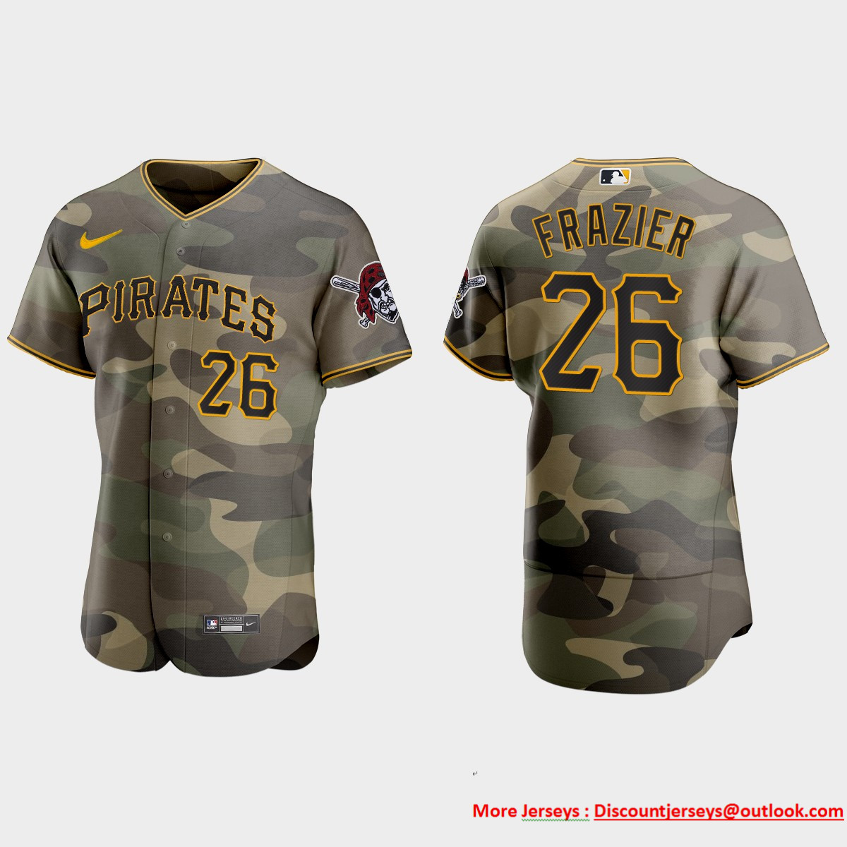 Pittsburgh Pirates #26 Adam Frazier Men's Nike 2021 Armed Forces Day Authentic MLB Jersey -Camo Pittsburgh Pirates #26 Adam Frazier Men's Nike 2021 Armed Forces Day Authentic MLB Jersey -Camo