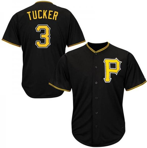 Pirates 3 Cole Tucker Black Cool Base Jersey Pirates 3 Cole Tucker Black Cool Base Jersey